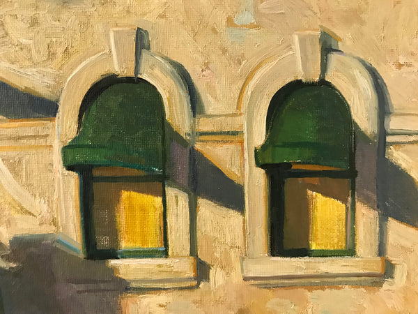 Two windows (12x9 inches, framed)