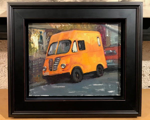 Orange Metro (10x8 inches, framed)