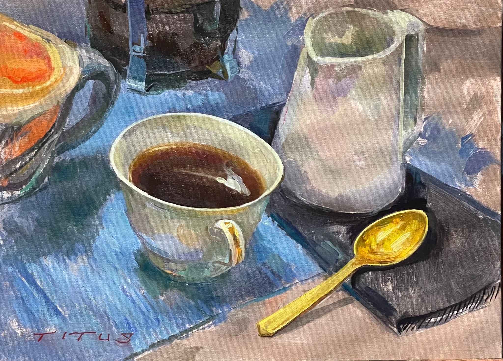 Afternoon Coffee (16x12 inches)