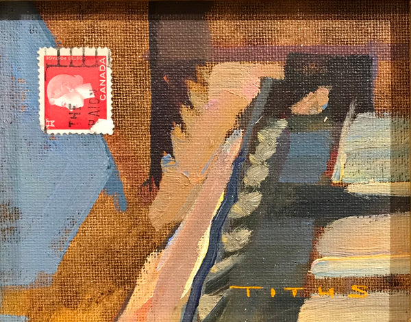 Staihevo (5x4 inches, framed)